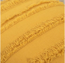 Cargar imagen en el visor de la galería, Mustard and White Pillow Cover
